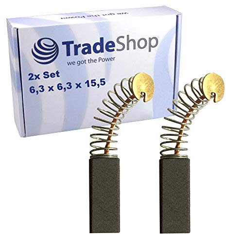 2 x Carbon Brushes for Bosch Electric Tools such as Drills, Jigsaw Orbital Sander Hedge Trimmer, Grinder Drills and Many More