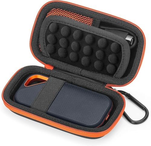 Yinke Étui pour SD Extreme/SD Extreme Pro Portable SSD Houssee, Coque EVA Rigide Sac de Protection Transport