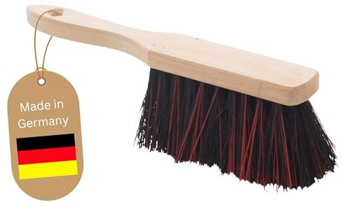 Novaliv Handfeger Klein Arenga & ELASTON Handbesen Auto Kehrwisch Industriehandfeger Auto Schneebesen Holz Hand Brush Handfeger Grob Handfeger Camping Besen Vorzeltteppich Wohnwagen Handfeger