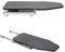AKOZLIN Retractable Pull Out Ironing Board Closet Sliding Out Swivel Iron Board Mounted in Drawer with Heat Resistant Ironing Cover, Board Size: 31.88 13, Gray