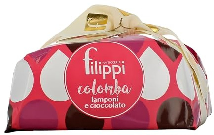 Pasticceria Filippi | Colomba Super Avoriè Lampone e Cioccolato Maranta 61% Kg 1 | Impasto ricco, sontuoso, appagante e dall'altissima digeribilità