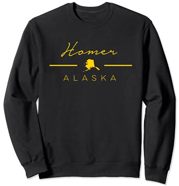 Homer Alaska Script Sudadera