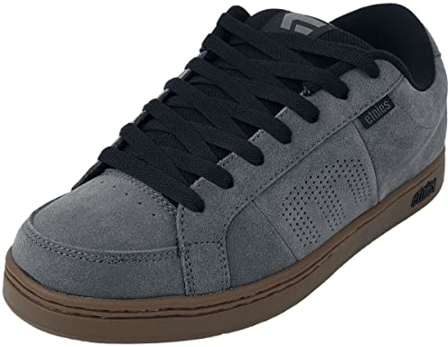 Etnies Kingpin – Klassischer Skate-Heritage-Fashion-Stil mit angesagtem, verstärkte Cupsole, Alltagssneaker - Größe 43 - Farbe Grey/Black/Gum