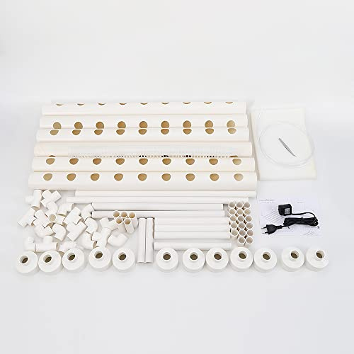 Kit de culture hydroponique avec 54 emplacements de plantes, 1 couche pour plantes et légumes