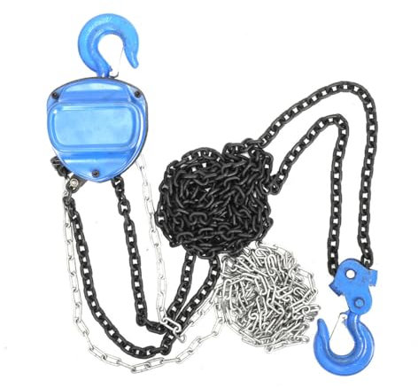 Lfhelper 2T /4400lbs Manual Hoist Chain Block, 10FT / 3M Block and Tackle Pulley System 360° Rotation Hook for Garages Warehouse Automotive Machinery
