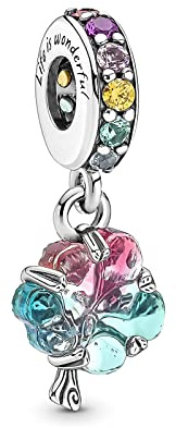 Rimgoris Charm en argent 925 pour femmes Bracelets Collier arbre généalogique pierres précieuses colorées balancent cadeau de charme