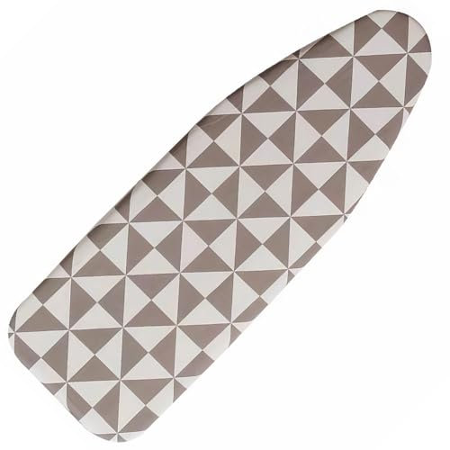 Voarge Ironing Board Padded Cover,Cotton Ironing Board Cover with Thick Felt Resists Scorching and Staining,Ironing Board Covers 130 x 48cm,Multicolour, Diamond