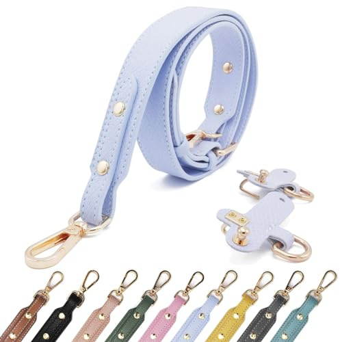 Pelle PU B Ledertaschenriemen Taschengurte für Kleine Taschen Leder Schulterriemen Tragegurte Tragegurt für Longchamp Goldener Hardware Bag Strap Hellviolett