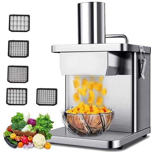 Cortador de verduras eléctrico, licuadora de alimentos de cocina, juliana, cortador de verduras comercial, cortador de verduras, máquina cortadora de cubos de patata, cebolla, zanahoria, jul