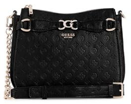 GUESS Arlena Logo Crossbody Hobo Black Logo