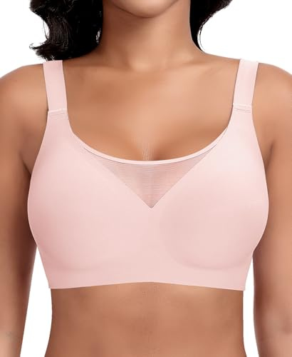 Ganado Sujetador sin Aros Encaje Mujer Sujetadores sin Costuras Push Up Bralette Comodos con Relleno