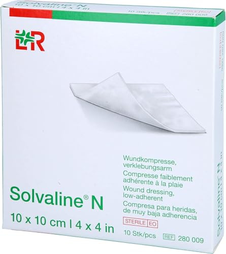 Solvaline N Kompressen 10x10 cm Steril, 10 St