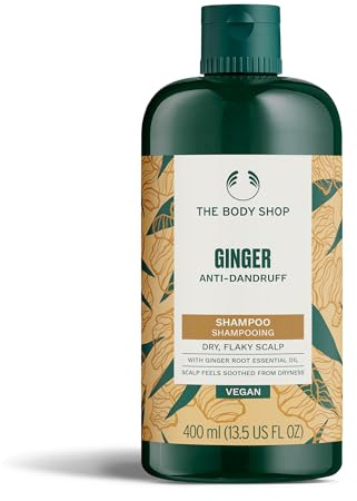 The Body Shop Ginger Anti-Dandruff Shampoo (1x 400ml), Clarifying Shampoo for Dry, Itchy and Flaky Scalp, Vegan Haircare, Suitable for Sensitive Scalps