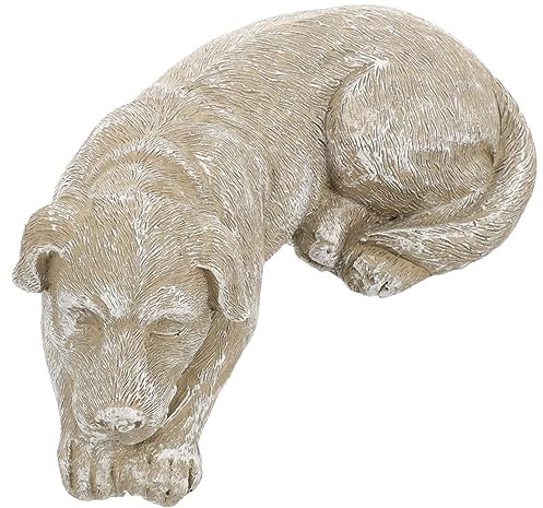 SEWOART Pet Dog Memorial Stein Resin Gedenkfigur Für Hunde Im Garten Wetterfester Grabstein Für Haustiere Trauergeschenk Für