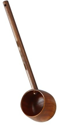 SECFOU Cucharón De Madera Para Agua y Vino, Mango Largo, Madera De Ácido Jujuba, Utensilio Práctico Para Cocina y Ceremonia Del Té, Adecuado Para Hogar y Servir Bebida
