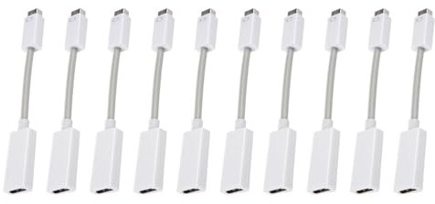 PAGJHRFJG 10X Blanc Cable Adaptateur Mini DVI vers pour
