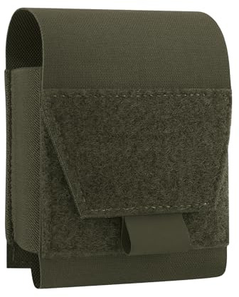 KRYDEX Gear handbojor väska, MOLLE handbojor hölster handbojor hållare för ersättningsbälte, MOLLE-väst, brottsbekämpning (rangergrön)
