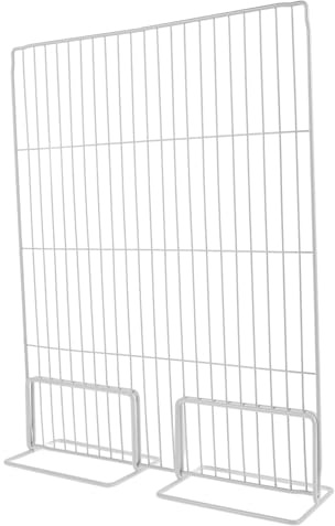 FUNNETOYU Gefrierschranktrennwand aus Eisen, Weiß, zur Lebensmitteltrennung | Gefriertruhe Organizer, Drahtgitter Design, für Haushaltsgefriergeräte und Supermarkt Displays