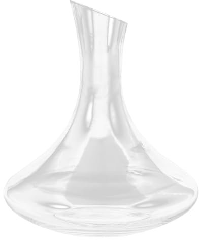 CIYODO Decantador de Vidrio Transparente sin Plomo para Vino, Diseño Simple y Elegante, 1520ml, Adecuado Hogar