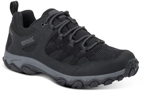 Regatta Edgepoint IV - Zapatos de Senderismo de Corte bajo para Hombre, Black, 44 EU