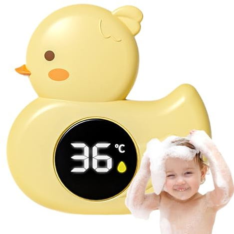 Termómetro para Baño de Bebé, Juguetes de Baño Infantiles, Impermeable en Forma de y Pato para Bañera Infantil