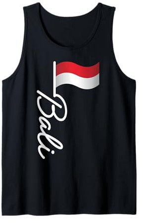 Indonesia Flag Balinese Temples Indonesian Bali Indonesia Tank Top