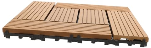 OSALADI Dalles de Terrasse Composite Revêtement Extérieur Antidérapant et pour Balcon Patio et Jardin DIY