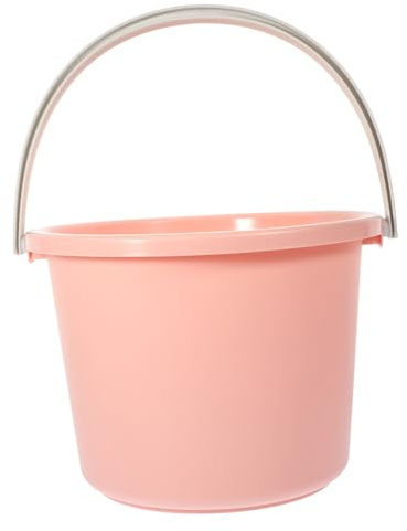 Levemolo Secchio Per L'acqua in Plastica Piccolo Con Manico, Secchio Multiuso Per Casa e Dormitori, Capacità Media, Portatile Per Pulizia e Irrigazione Giardino