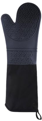 Opatiny Gants en silicone résistants à la chaleur pour la cuisine et le four, 50 x 18,5 cm, avec une meilleure adhérence, faciles à nettoyer, compatibles lave-vaisselle, rouge