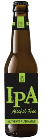 Freely IPA Alcohol-Free, Birra Artigianale Analcolica con Note Agrumate, Stile India Pale Ale, Confezione da 12 Bottiglie da 330 ml