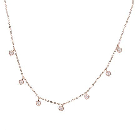 Collier ras du cou en argent Sterling 925, breloque goutte 35 + 7cm, chaîne courte fine et délicate pour femmes et filles, 5 pièces, collier ras du cou à breloques à pois