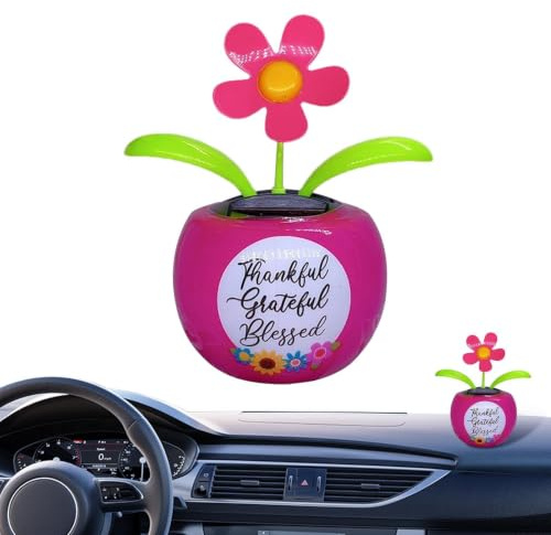 Decoración De De Baile Para Salpicadero De Coche Con Flor Temblorosa