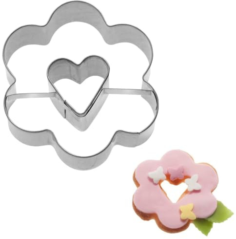 Westmark Ausstechform Rosette mit Herz 2D, 6,5 cm, 36732291