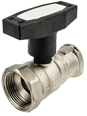 tecuro Pumpenkugelhahn 1 1/4 Innengewinde x Flansch (1 1/2 -DN 25) mit ISO-T-Griff