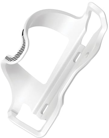 Lezyne Wasserflaschenhalter Flow Cage E SL-R, Matrix, Flasche Wird Rechts Geklemmt Schwarz, 1-BC-Flslr-V207 Flaschenhalter, Weiß, 48g
