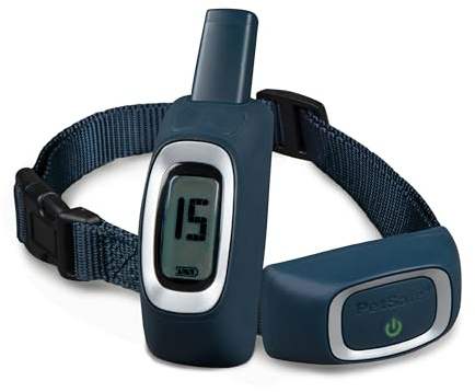PetSafe - Collier de Dressage avec télécommande Digitale pour 2 Chiens, portée de 600 m, Rechargeable, Étanche, Ton/Vibration et 15 Niveaux de Stimulation électrostatique, Bleu, 600 m