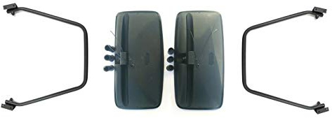 2x Seitenspiegel Beheizt 410x205mm Außenspiegel Traktor ø15-30 Spiegelhalter SET