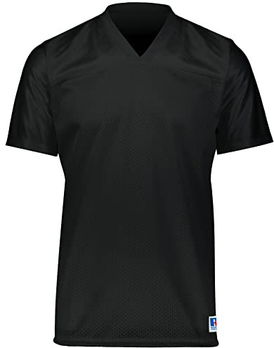 Russell Athletic Mens Solid Flag Football Jersey, Black S