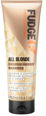 Fudge Professional All Blonde Colour Booster Shampoo, Blonde Colour Protection, Bond Repair Technology, Sulfate Free, 250 ml