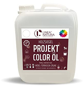 LINEA NATURA® Projekt Color Olio | Olio duro Color | Olio per legno colorato (2,5 l, rovere selvatico grigio)