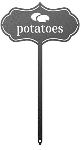 HWGING Metall Pflanzenschilder, Edelstahl Gartenstecker Pflanzenstecker Pflanzenetiketten Bauernhaus Gewächshaus Töpfe Obst Gemüse Kräutern