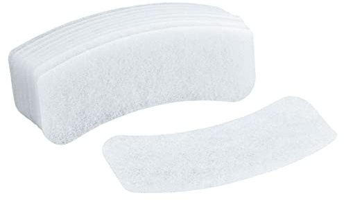 sourcing map Universel Sèche-Linge Air Admission Filtre Coton 160x62mm Blanc pour Vêtements Séchoir Filtre Remplacement Coffret de 10