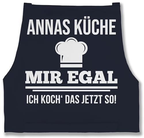 Geschenk mit Namen personalisiert by Shirtracer - Schürze - Kochschürze - Mir egal ich koch das jetzt so mit Namen