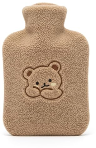 Kuschelige Bärchen Wärmflasche | Braun | Große 1,8 Liter Wärmflasche | 33x20cm
