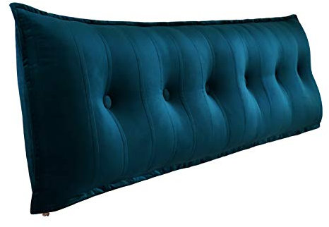 Johnear Rückenkissen für Sofa Rückenlehne Bett Lesekissen, Bücherkissen Großes Lendenkissen Kopfteil Bett Kopfkissen Wandkissen Beinkissen (Dunkelblau，200x8x50cm)