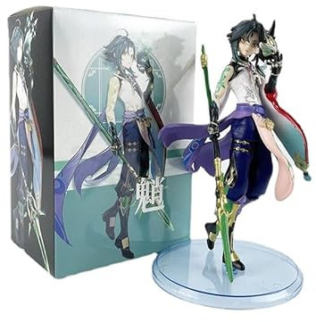 REOZIGN Genshin Impact Figures, Xiao Figurine Statue 18cm / 7 Pouces Jouet Humanoïde Xiao Anime modèle de Jeu Figurines Figurines Jouets Collection décoration Cadeaux