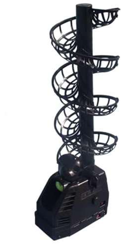 XDLYWUZIQ Tragbarer Tennisball-Werfer, Tennisball-Maschine, Tennis-Serviermaschine, Präzise Und Effiziente Zuführmaschine, Plug-In/Batterien, 30 Bälle Für Alle Spielstärken Und Altersgruppen