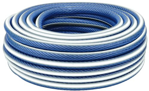 BONERVA | Manguera STAR BLUE PRO | Manguera de PVC con 5 capas | Manguera ANTITORSIÓN con reforzado textil malla tricotada | Rollos 50 Metros (20mm diámetro interior)