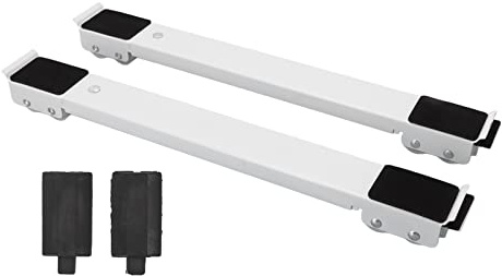 Yosoo Health Gear Rullo per Elettrodomestici per Mobili 2 Pezzi Carrello per Lavatrice per Mobili con Binario per Carichi Pesanti, Ruote Robuste in Acciaio Inossidabile per Supporto per Grandi (1)
