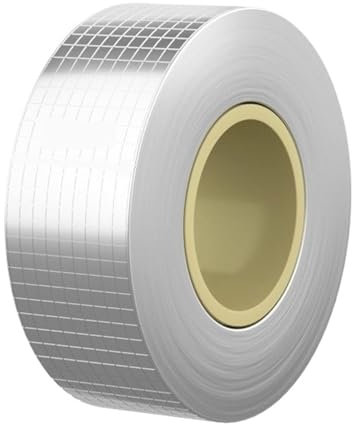 GSJNHY Butyl Band Aluminiumfolie-Butylkautschuk-Klebeband, superbeständiges, wasserdichtes, auslaufsicheres Klebeband zur Reparatur von Wandrissen, Dachrohren und Leckagen(Color:15cmx5 Meters)